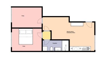 Pronájem krásného bytu 3+kk, 54 m2, Praha 6 - Břevnov, ul. Nad Motolskou nemocnicí.