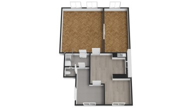 Pronájem bytu 3+kk, 90 m2, Praha 7 - Holešovice, ul. Dukelských hrdinů.