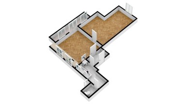 Pronájem krásného bytu 2+kk/B, 50 m2, Praha 4 - Podolí, ul. Pravá.