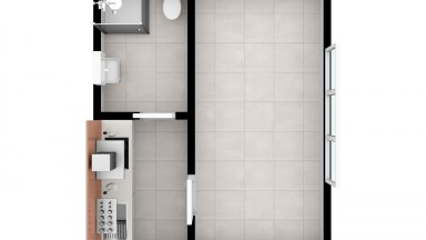 Pronájem nebytového prostoru - bytu,  20 m2, Praha 9 - Horní Počernice.