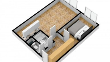 Pronájem bytu 2+KK/S, 47 m2, Praha 4 - Komořany, Za Sídlištěm